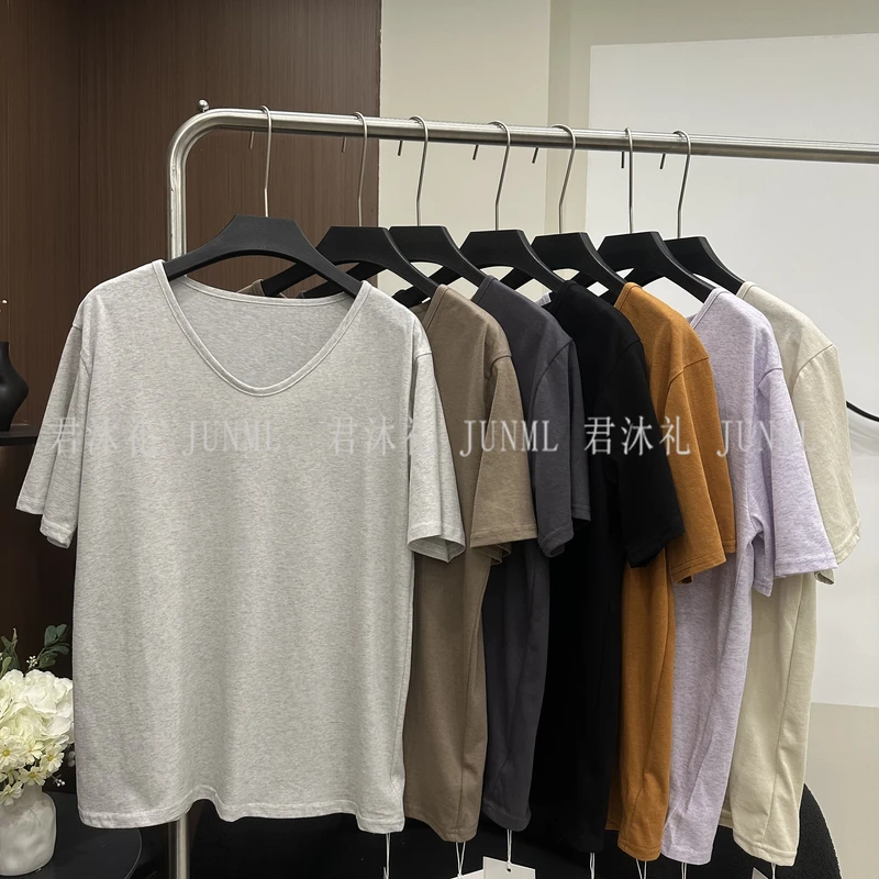 《君沐礼》2717 冰岛雪花棉百搭T