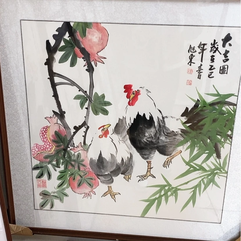 【闪购商品】国画手绘国画带框76.76
