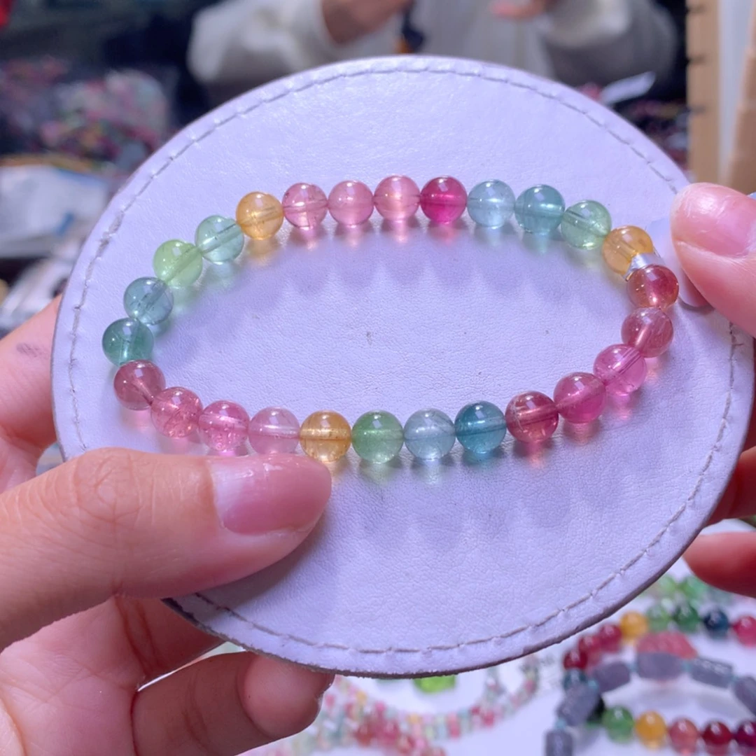 【闪购商品】未镶嵌手链碧玺7.3mm左右