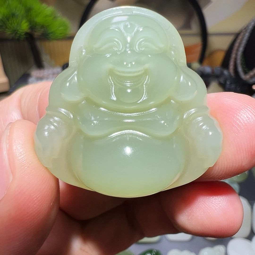 和田玉未镶嵌颈饰35mmm