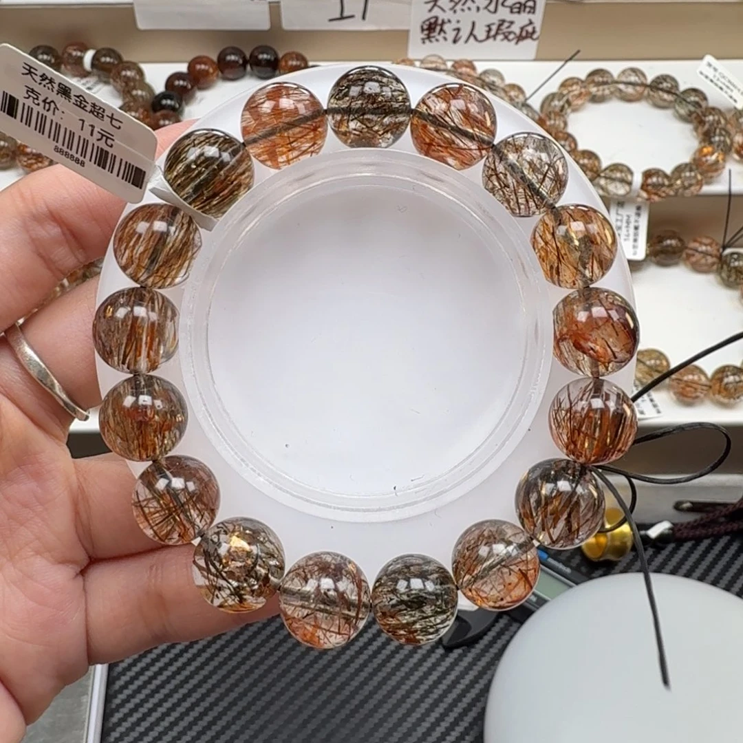 未镶嵌水晶手链黑金超七多样性发其一