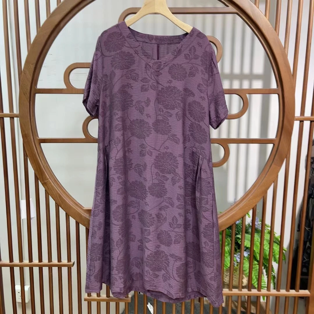 4645新款夏季减龄气质优雅连衣裙QZ