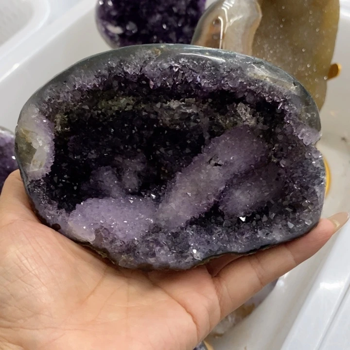 紫晶珠宝半成品未镶嵌