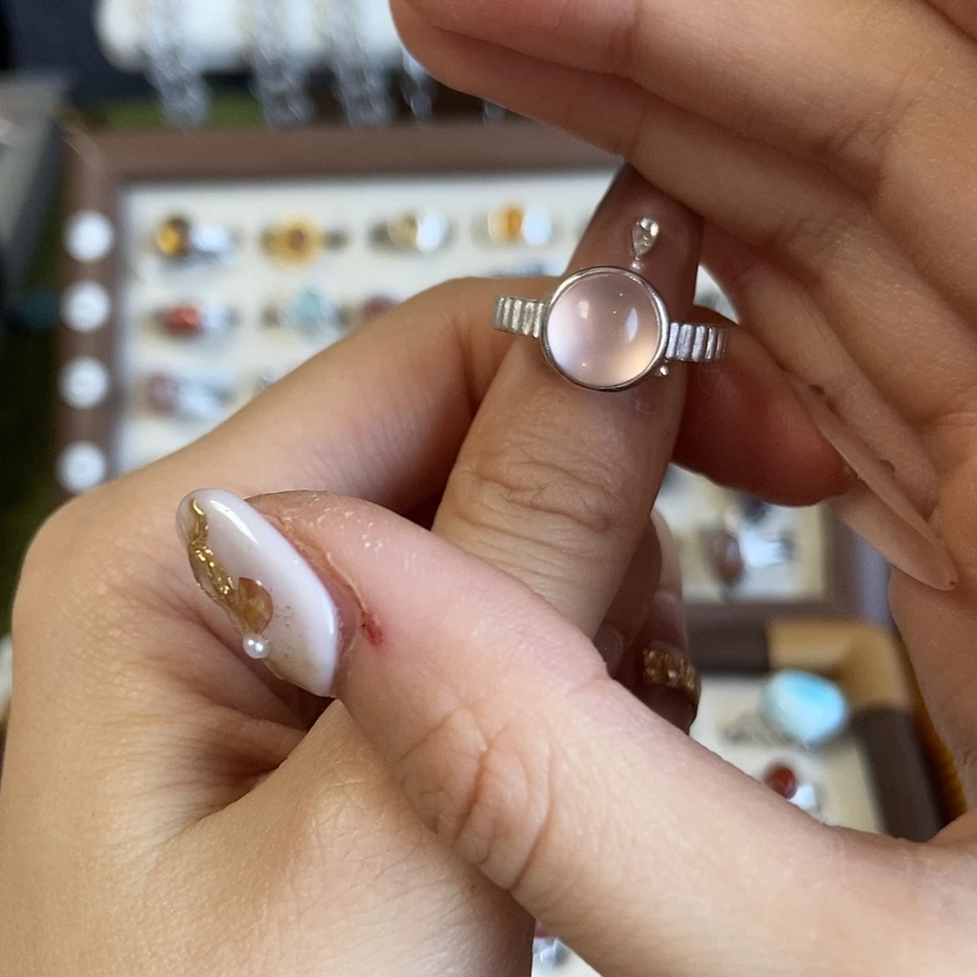 ¿***¿水晶戒指未镶嵌粉水120