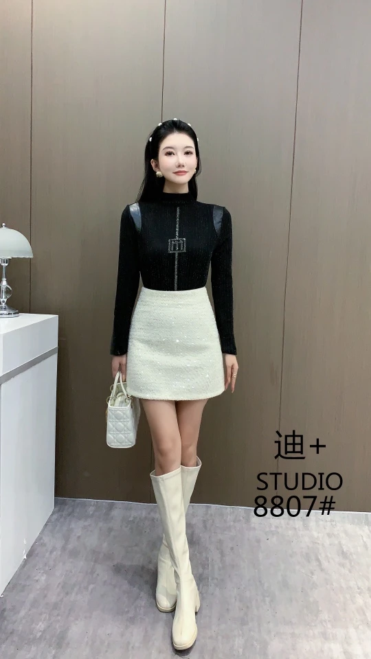 女士冬款加绒体恤气质