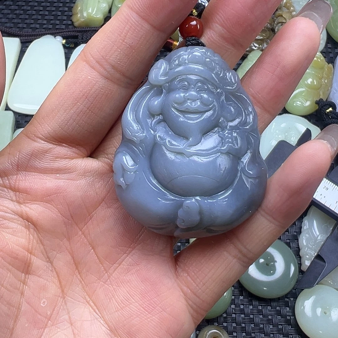 和田玉未镶嵌吊坠(不含链)卡48.9