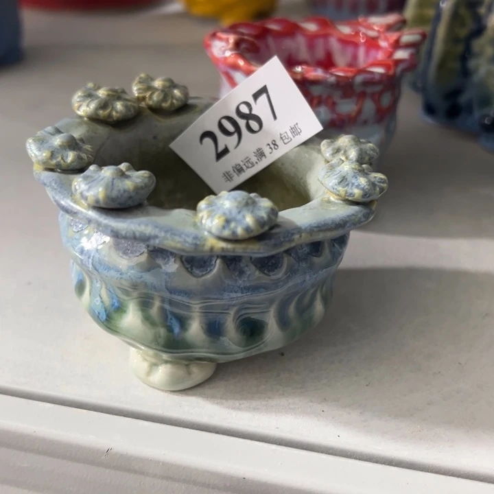 口5 手工花盆满30包邮