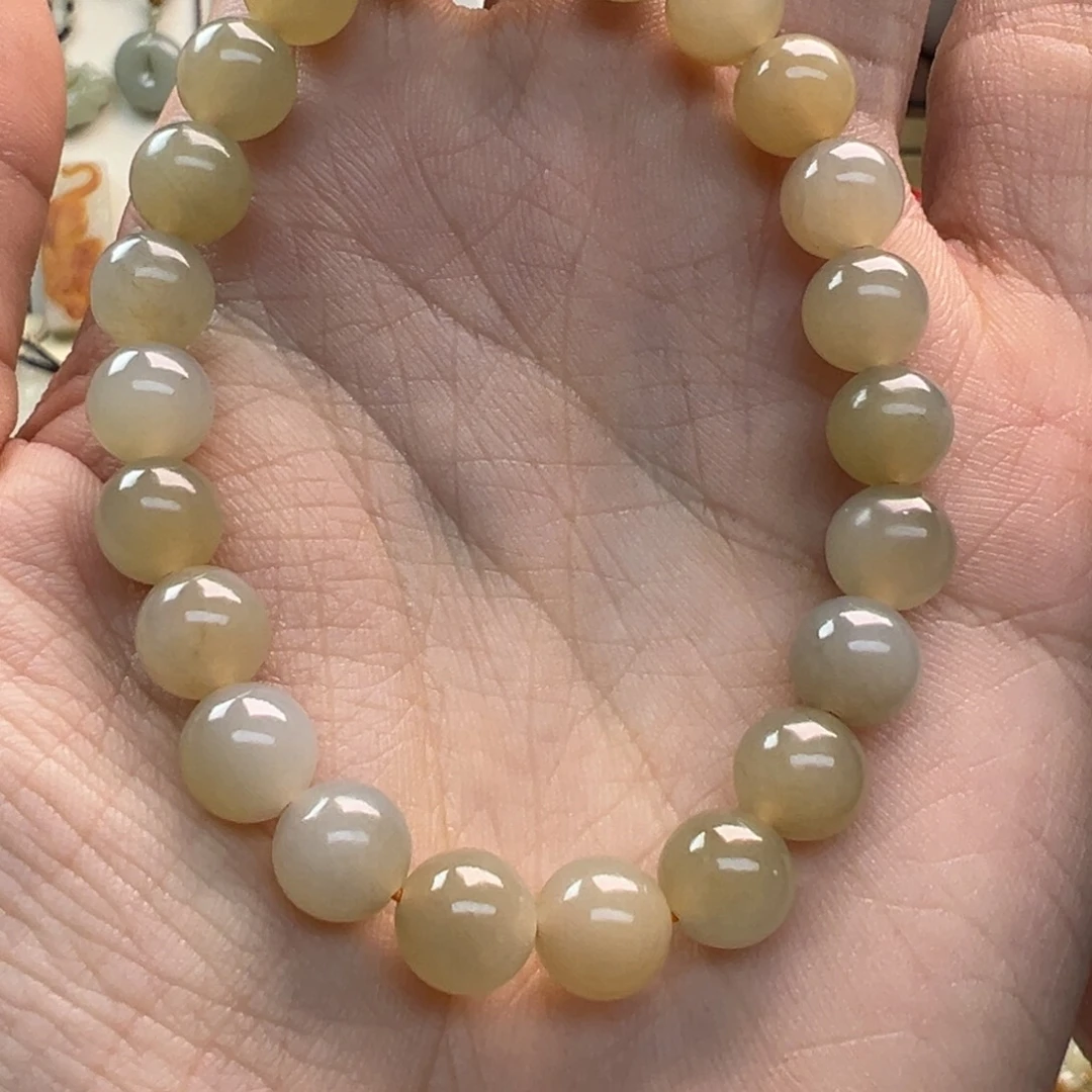 和田玉（糖玉）未镶嵌手链