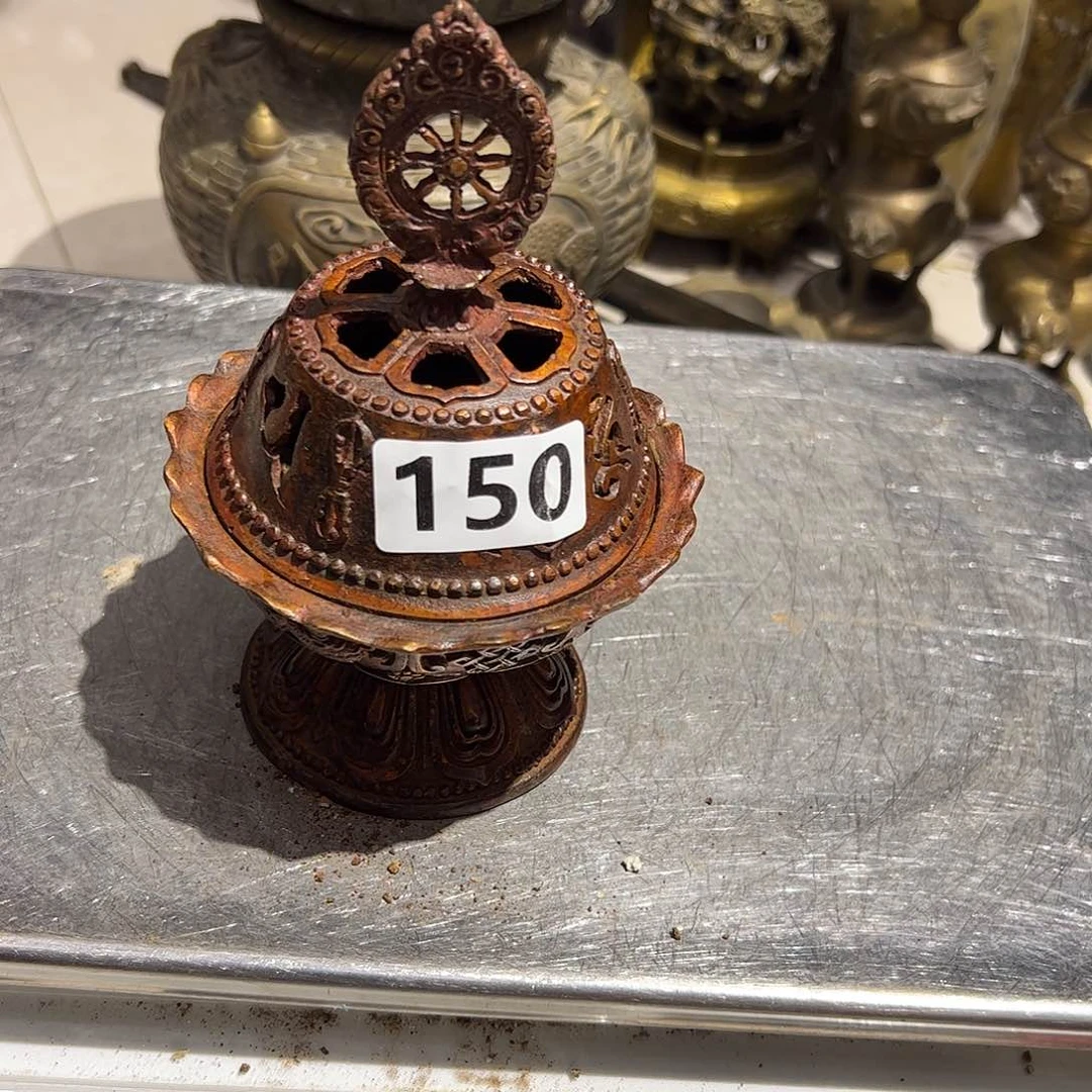 桐****心微瑕疵黄铜摆件工艺品