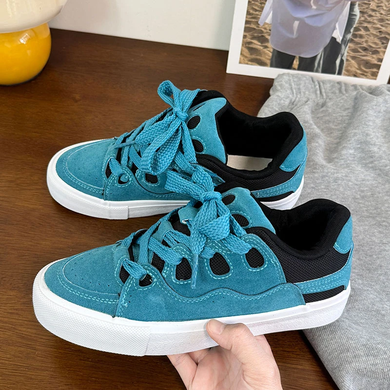 湖兰低帮856青春潮流港风新款复古男女同款百搭学院小众休闲板鞋