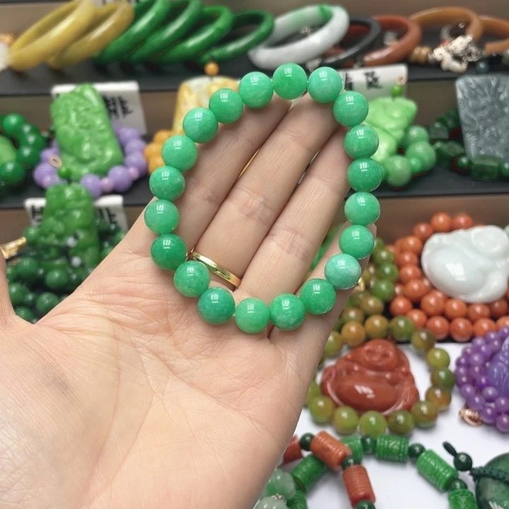 翡翠未镶嵌颈饰手链78