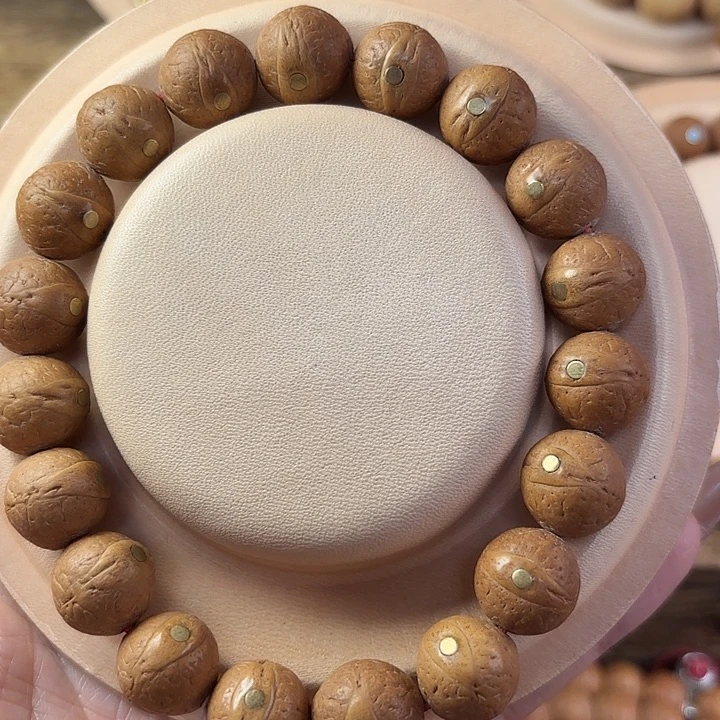 手串凤眼菩提14铜钉