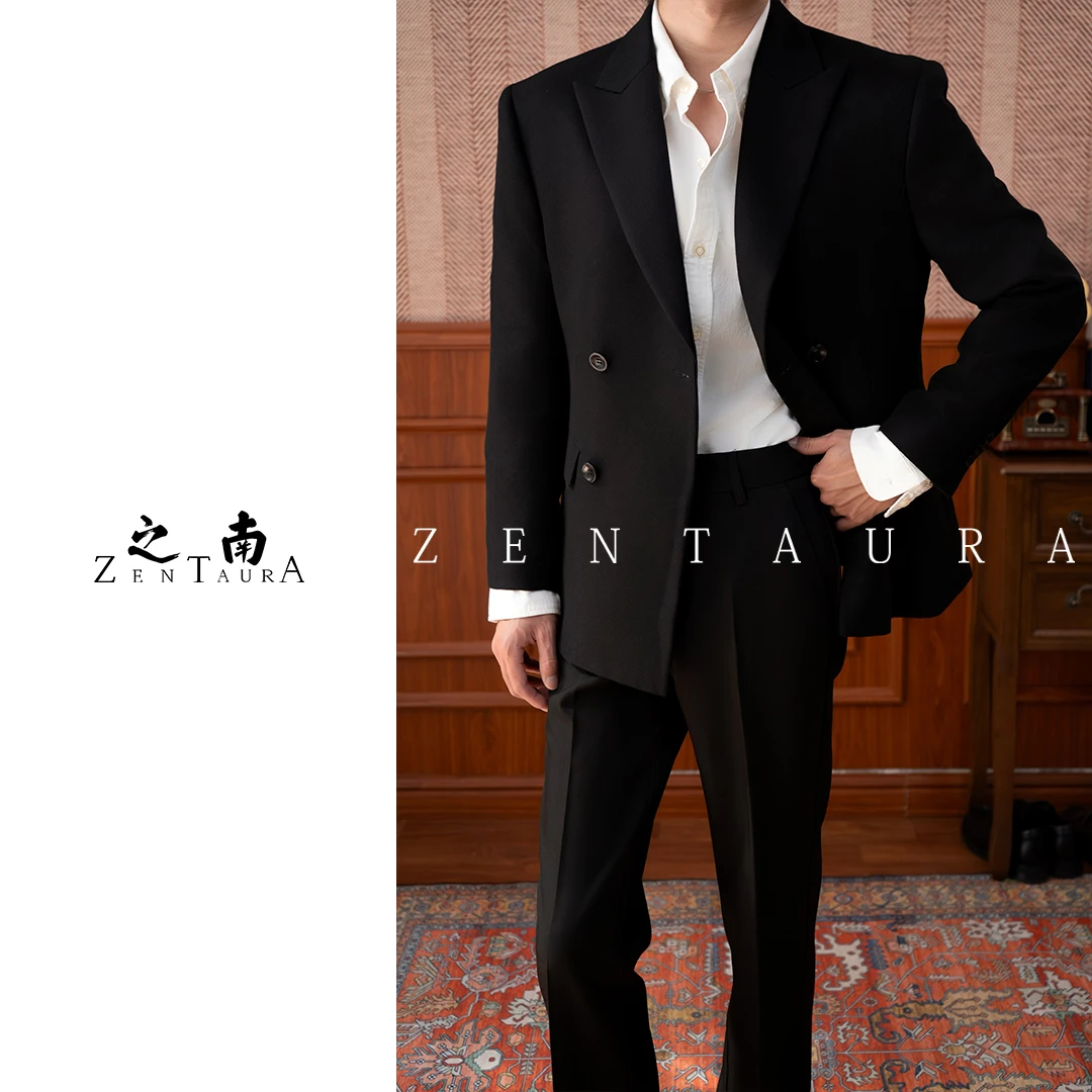 【神盐会长品牌】之南ZENTAURA丨野雅痞高定系列戗驳领西装百搭休闲