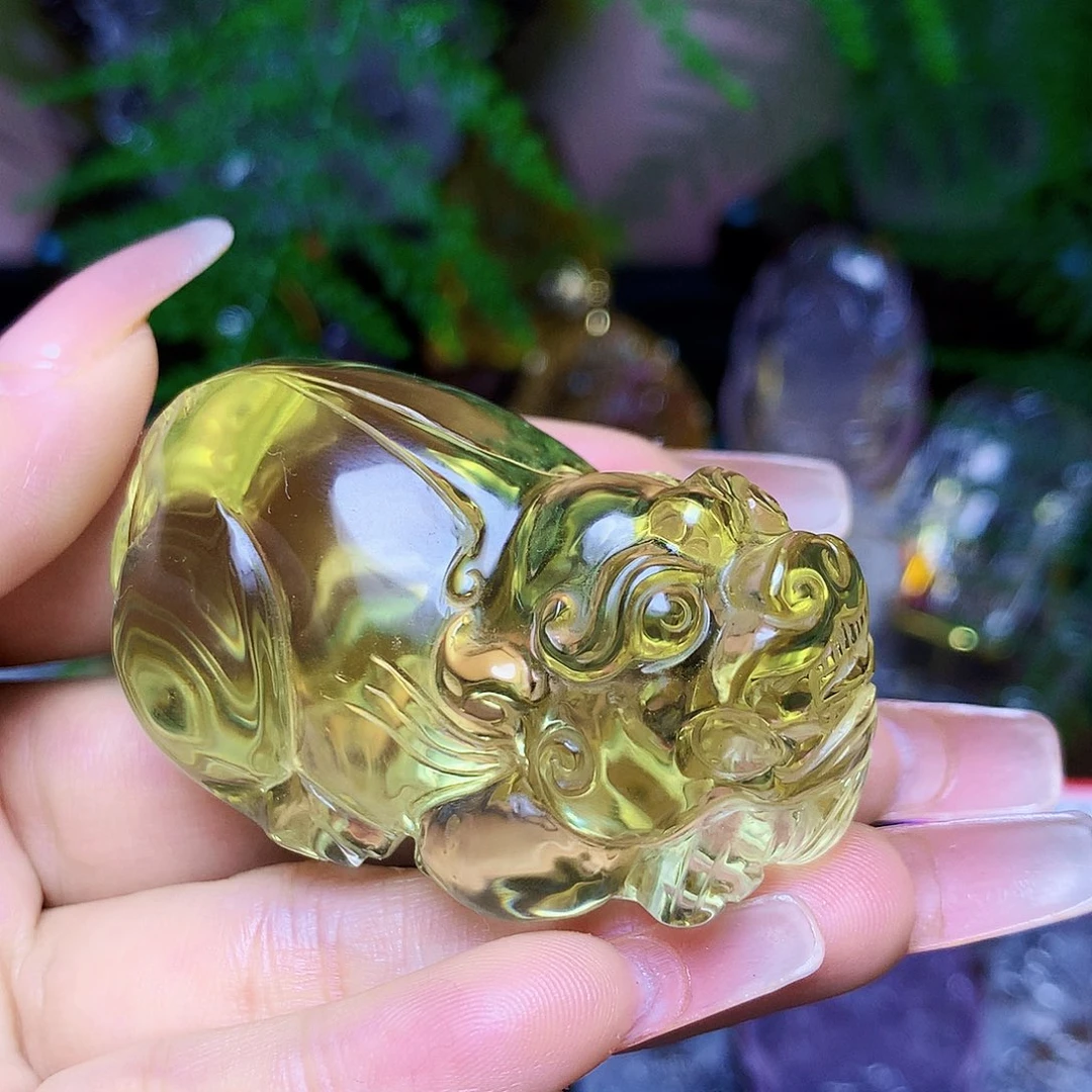 颈饰未镶嵌黄晶天然