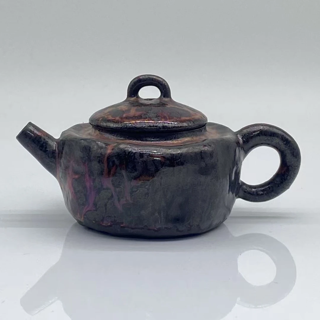 G001 老岩泥窑变釉壶 YJD734001