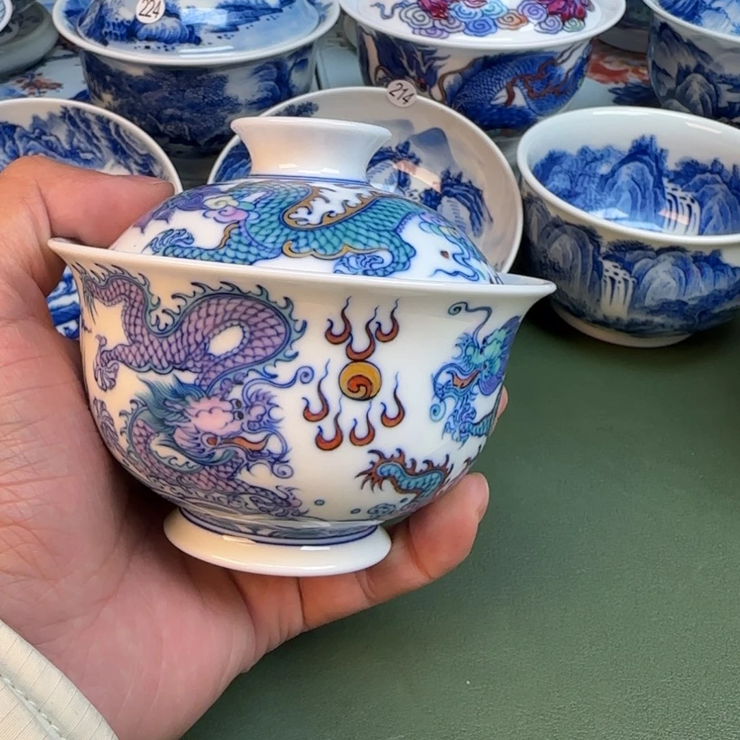 纯手工纯手绘茶具石头253