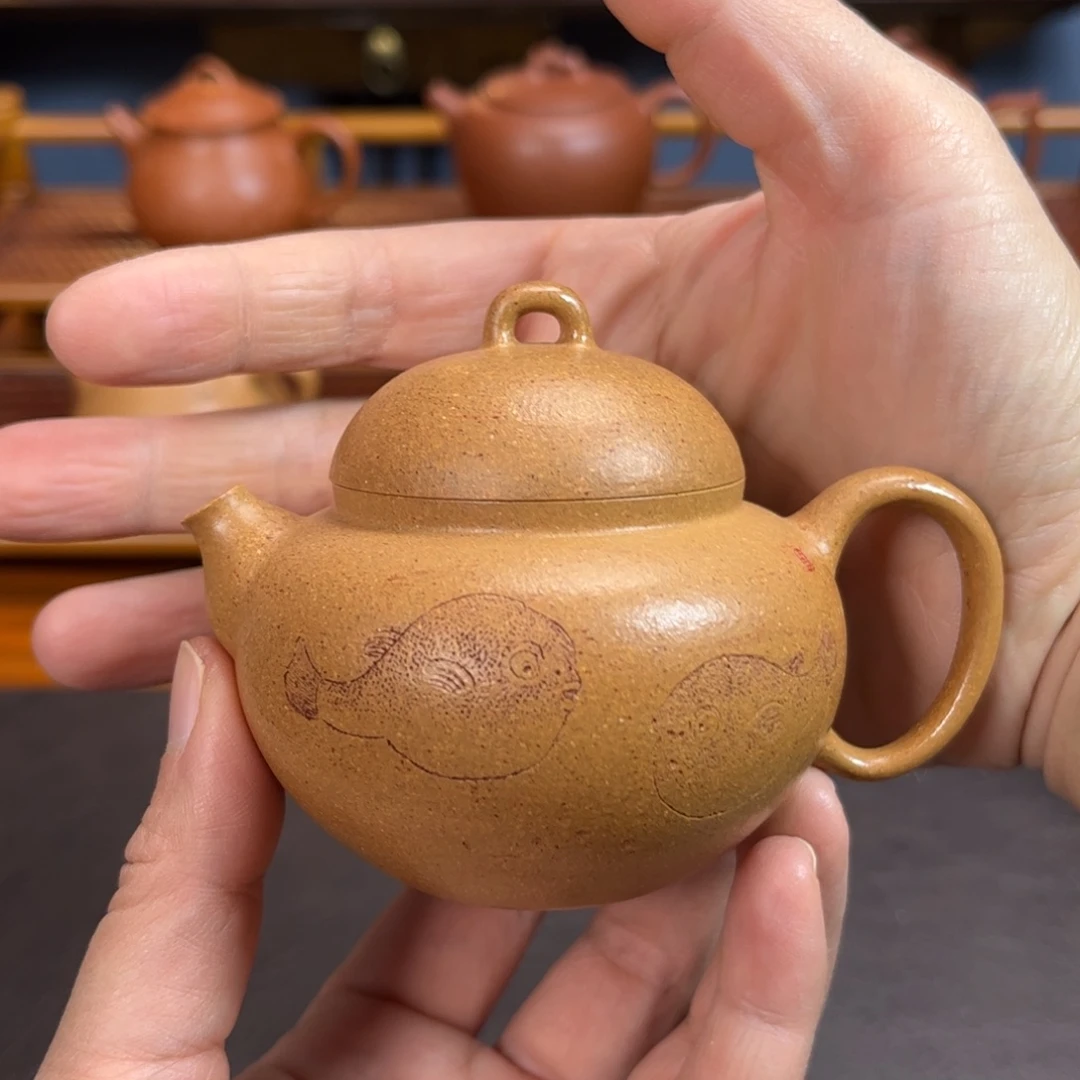 紫砂茶壶宜兴紫砂壶半手工制作