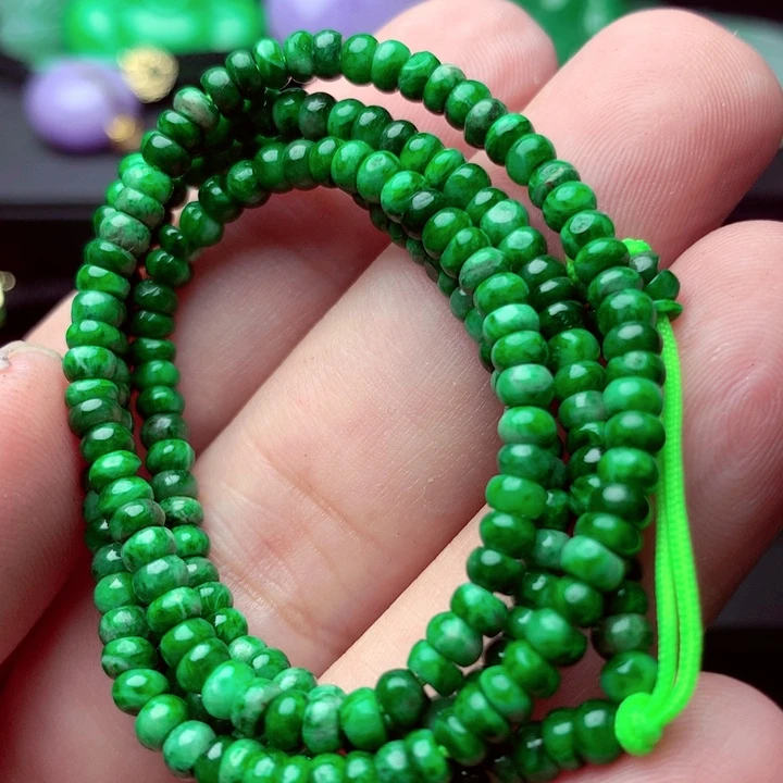 翡翠未镶嵌毛衣链