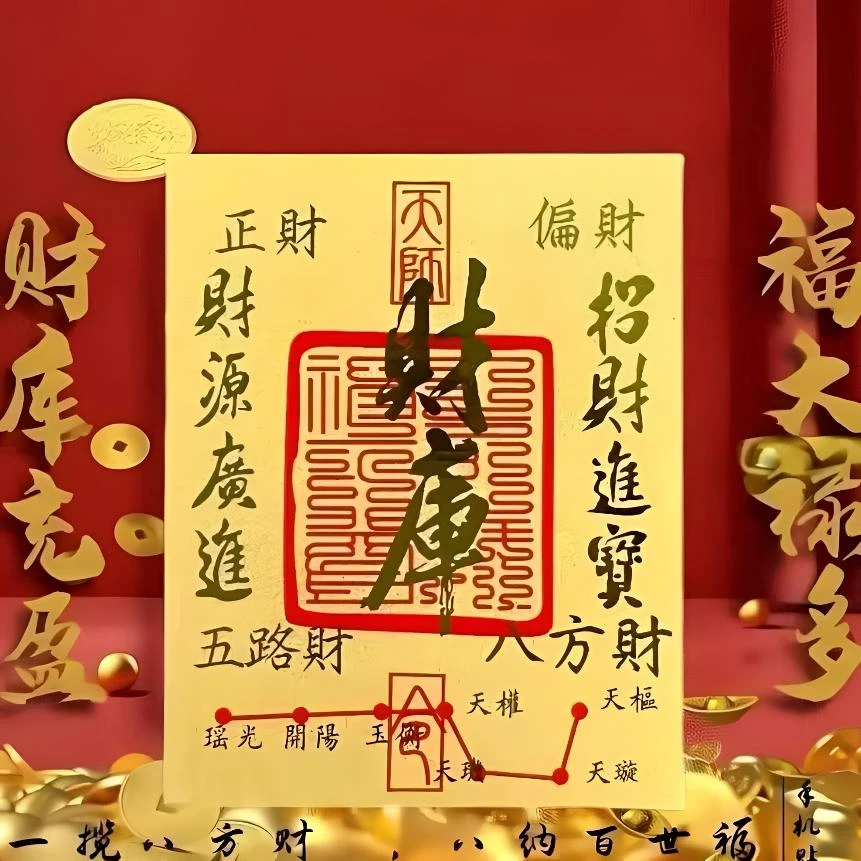 含金工艺品【宝哥专享】财库手机贴创意手机饰品