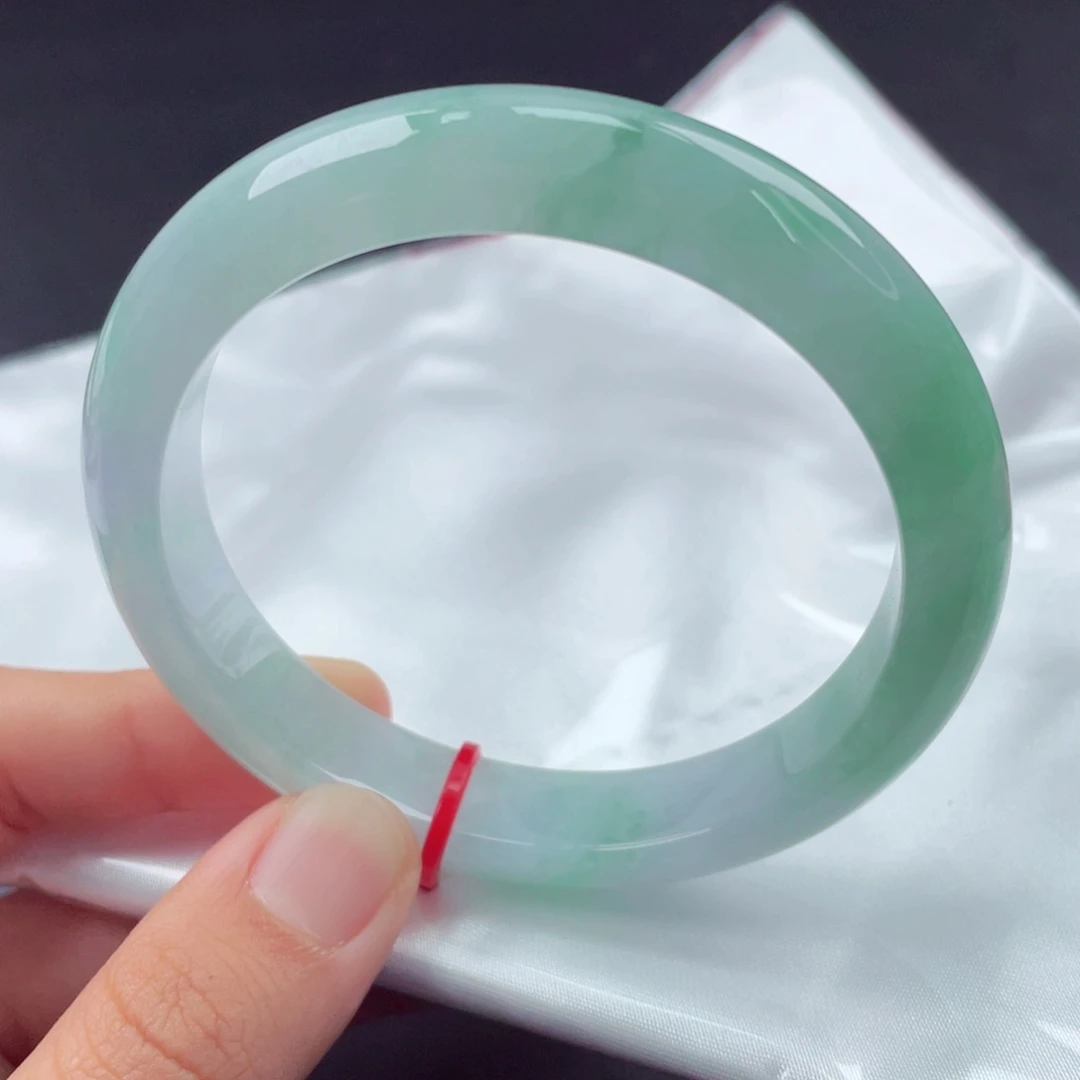 翡翠未镶嵌手镯5859正圈