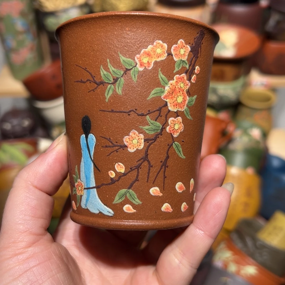 紫砂茶杯宜兴紫砂主人杯