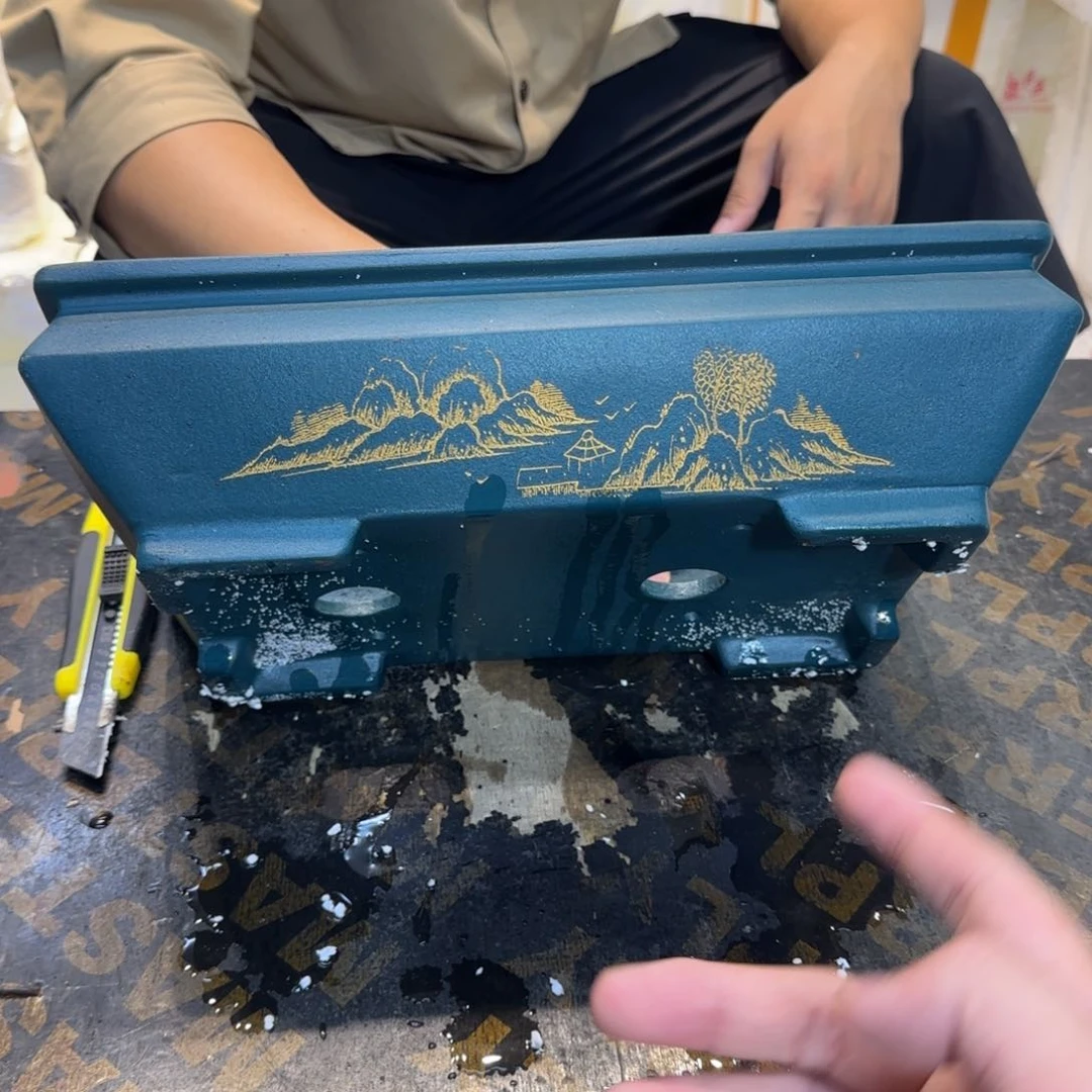 紫砂花盆口径31.21.10口径