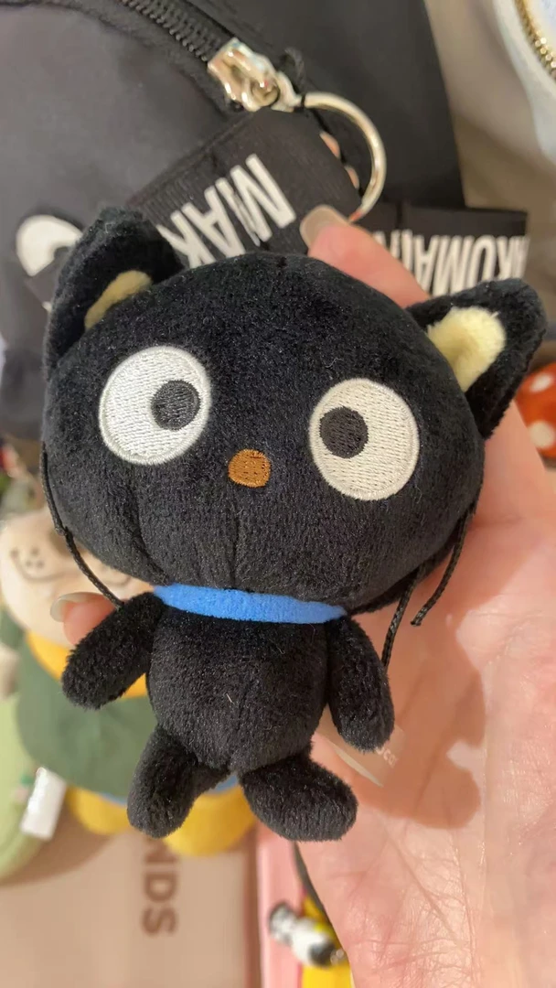 日子小黑猫毛绒挂件