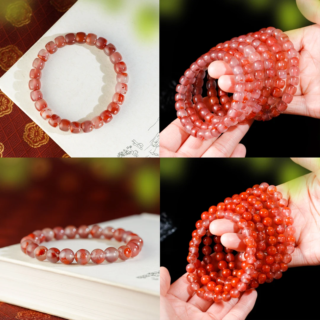 鸿运锦鲤/冰飘牛血红手串（多样性发其一）