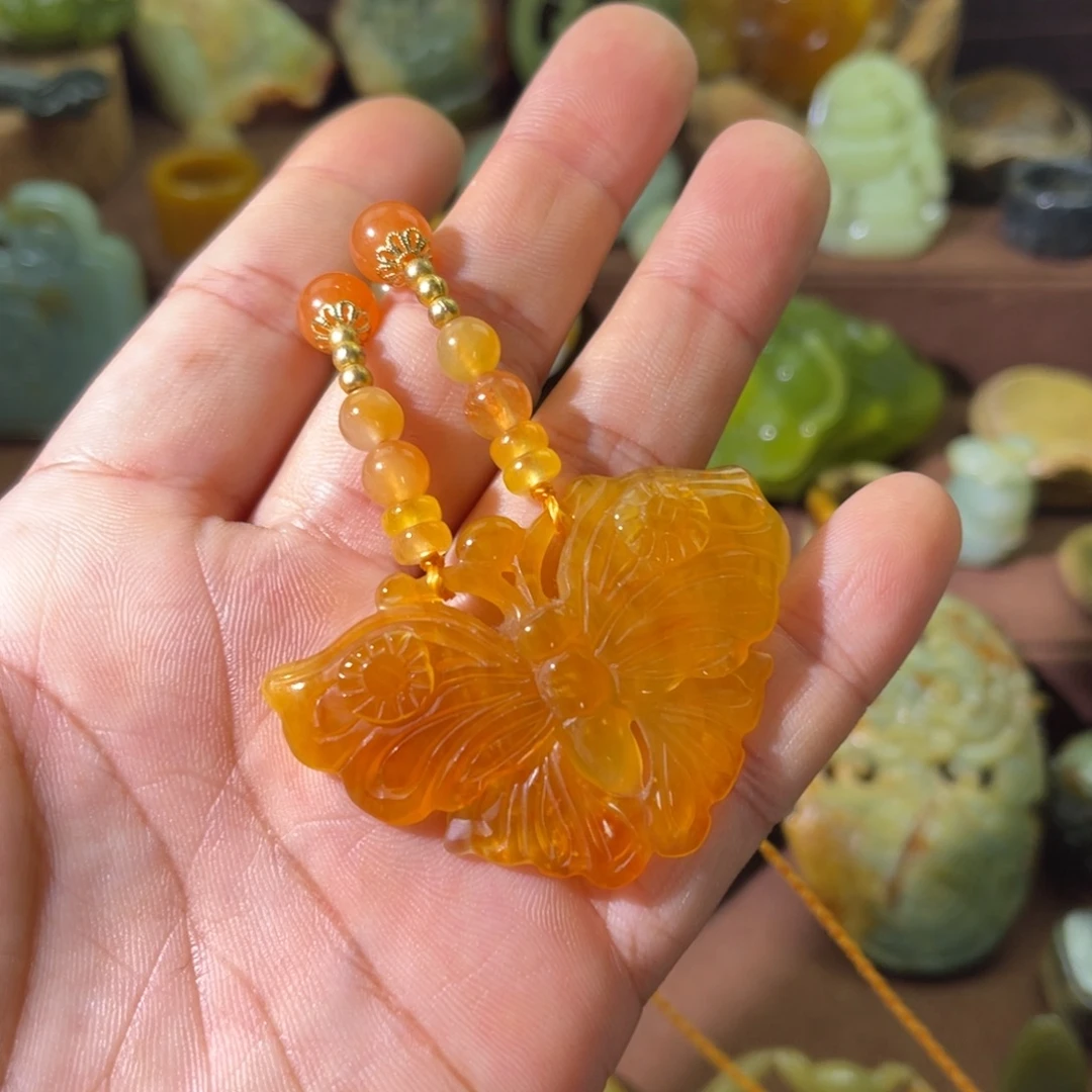未镶嵌蛇纹石玉颈饰