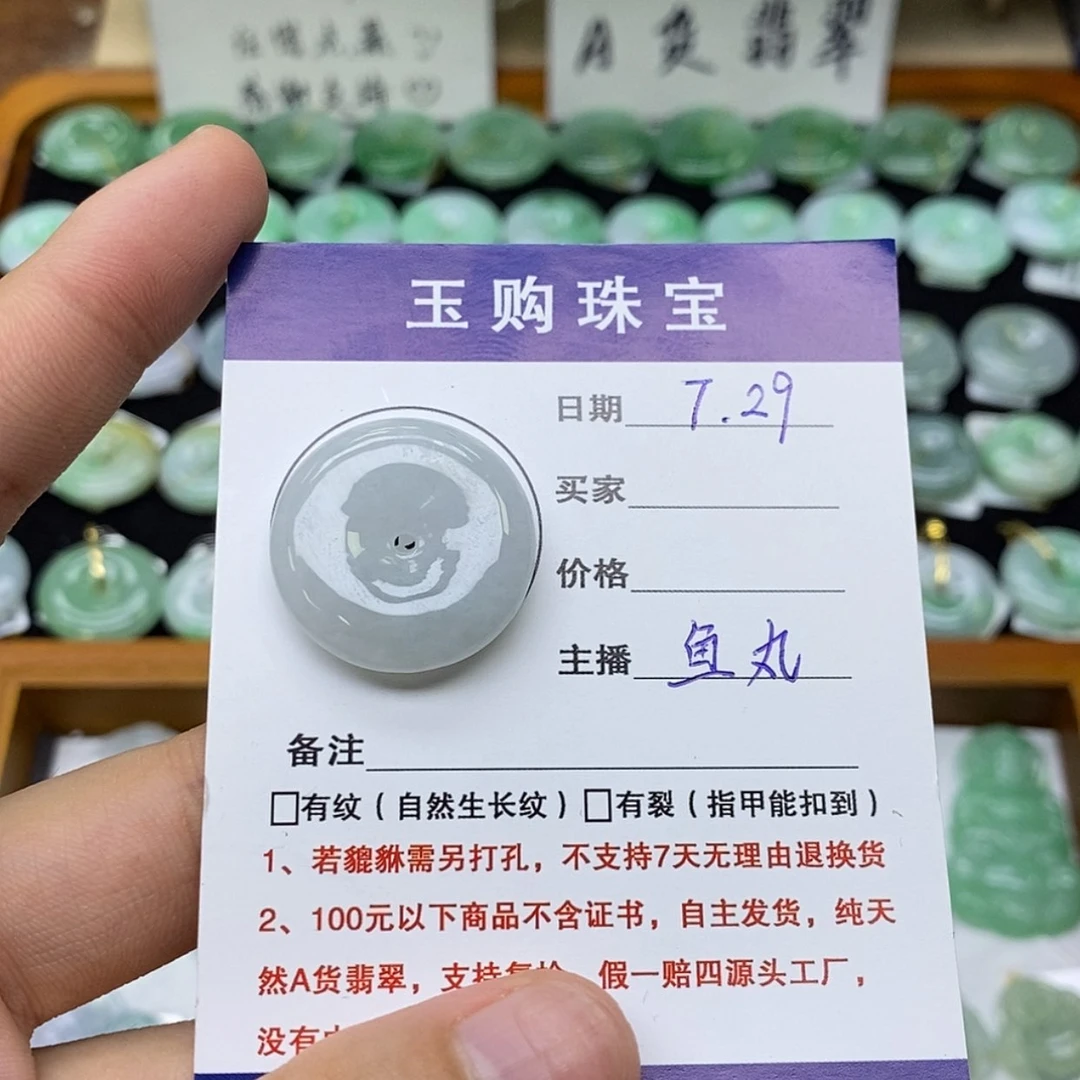 【闪购商品】翡翠未镶嵌颈饰平安扣