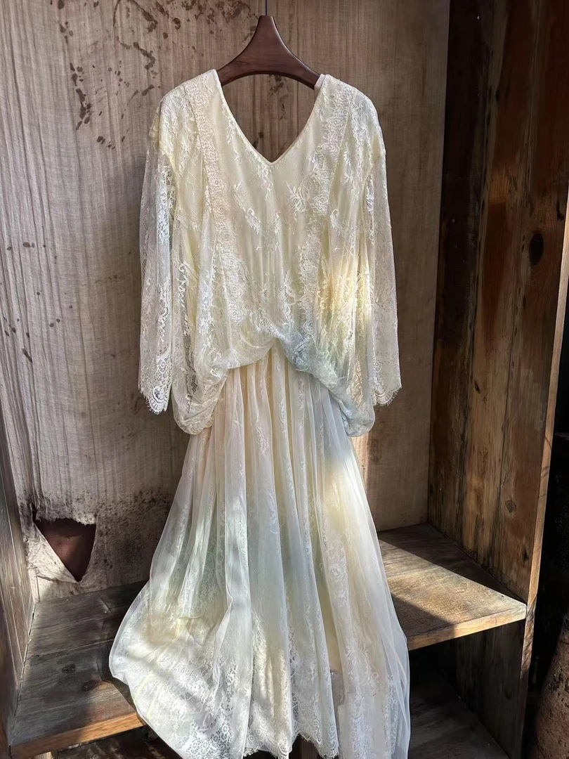 NatureDye 【美侖美奂】GL252920原创设计植物染褶皱连衣裙