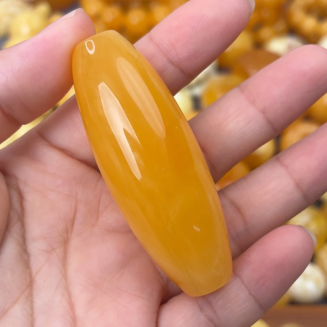 裸石蜜蜡未镶嵌长枣珠