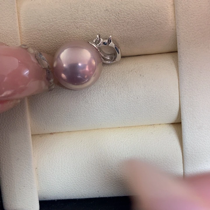 颈饰银S925镶嵌淡水珍珠