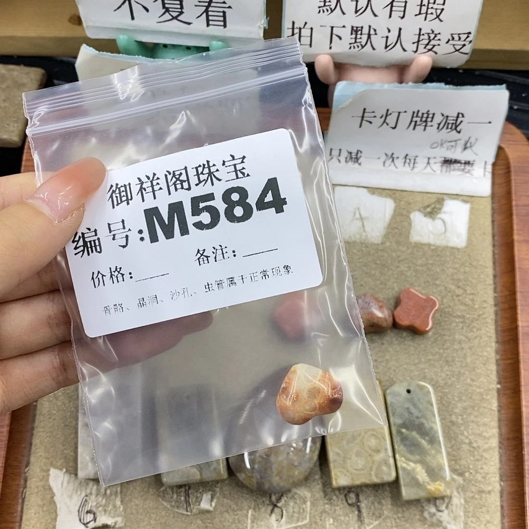 硅化珊瑚（珊瑚玉）未镶嵌颈饰萌*