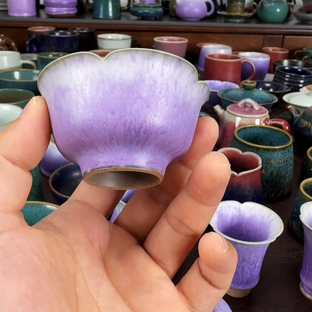 紫光釉花口杯任晓飞