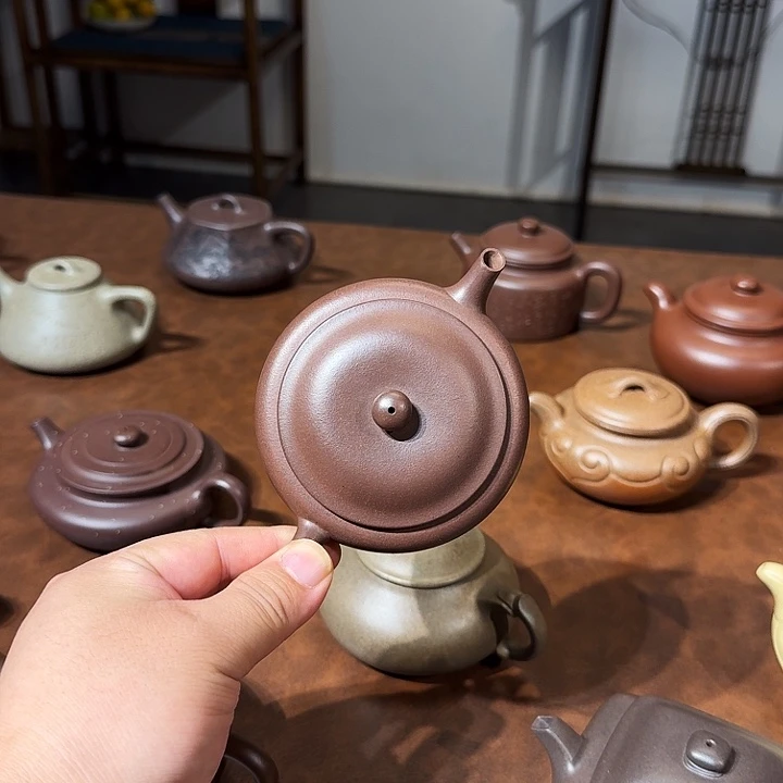 终***开紫砂茶壶钵盂全手工1111