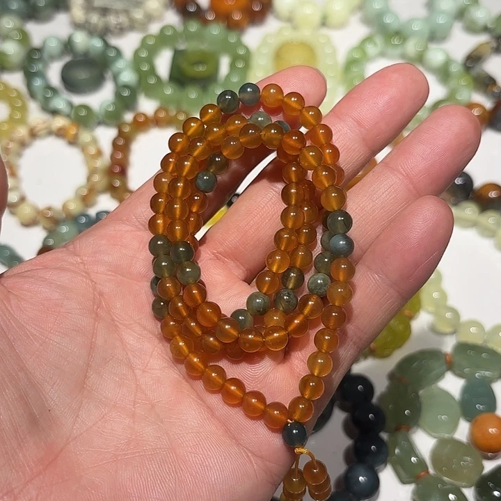 蛇纹石玉未镶嵌项链