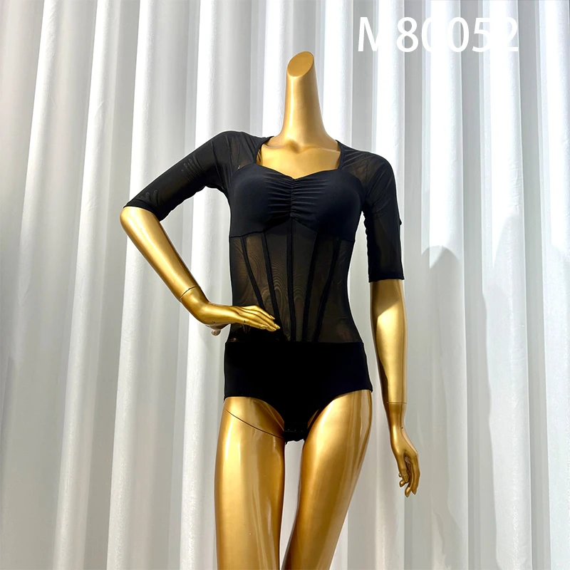 Mei舞舞服M80052连体半袖上衣气质显瘦修身中袖春夏女士时尚性感