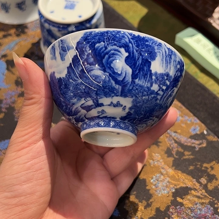 寻山晓隐宋画山水杯杯杯
