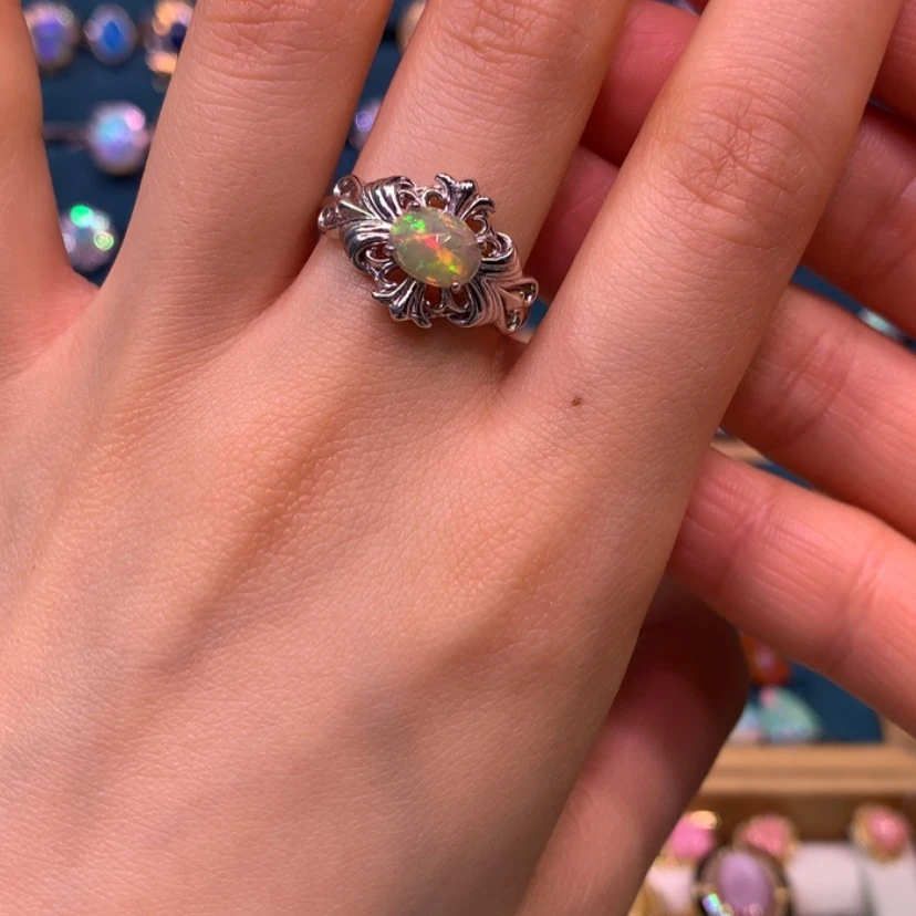 【闪购商品】欧泊戒指款式银S925镶嵌