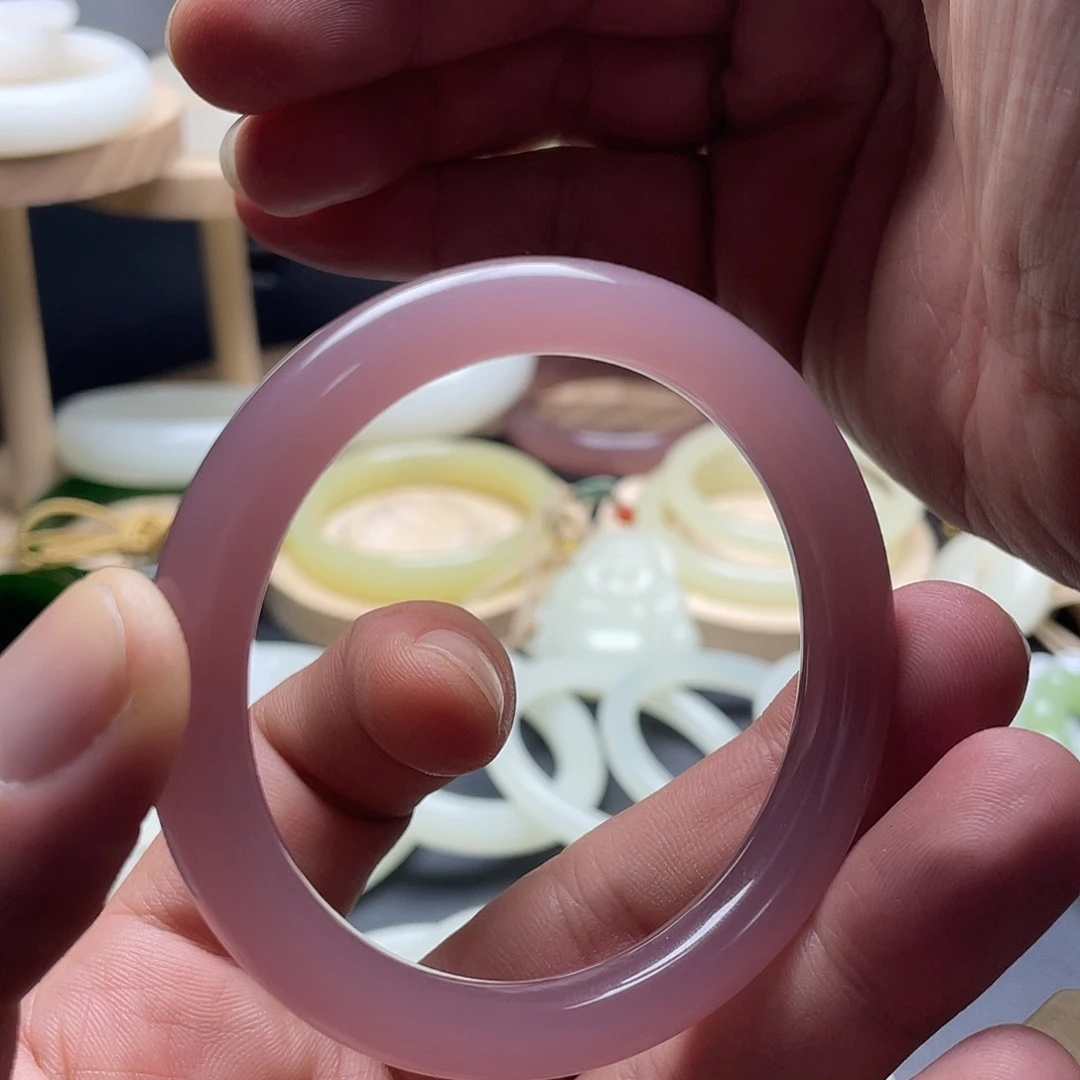 *****57➕圈葡萄紫细圆条美人手镯