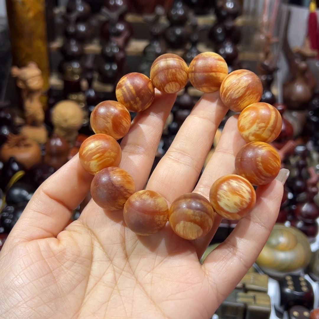 香榧木琥珀木手串手串2.0