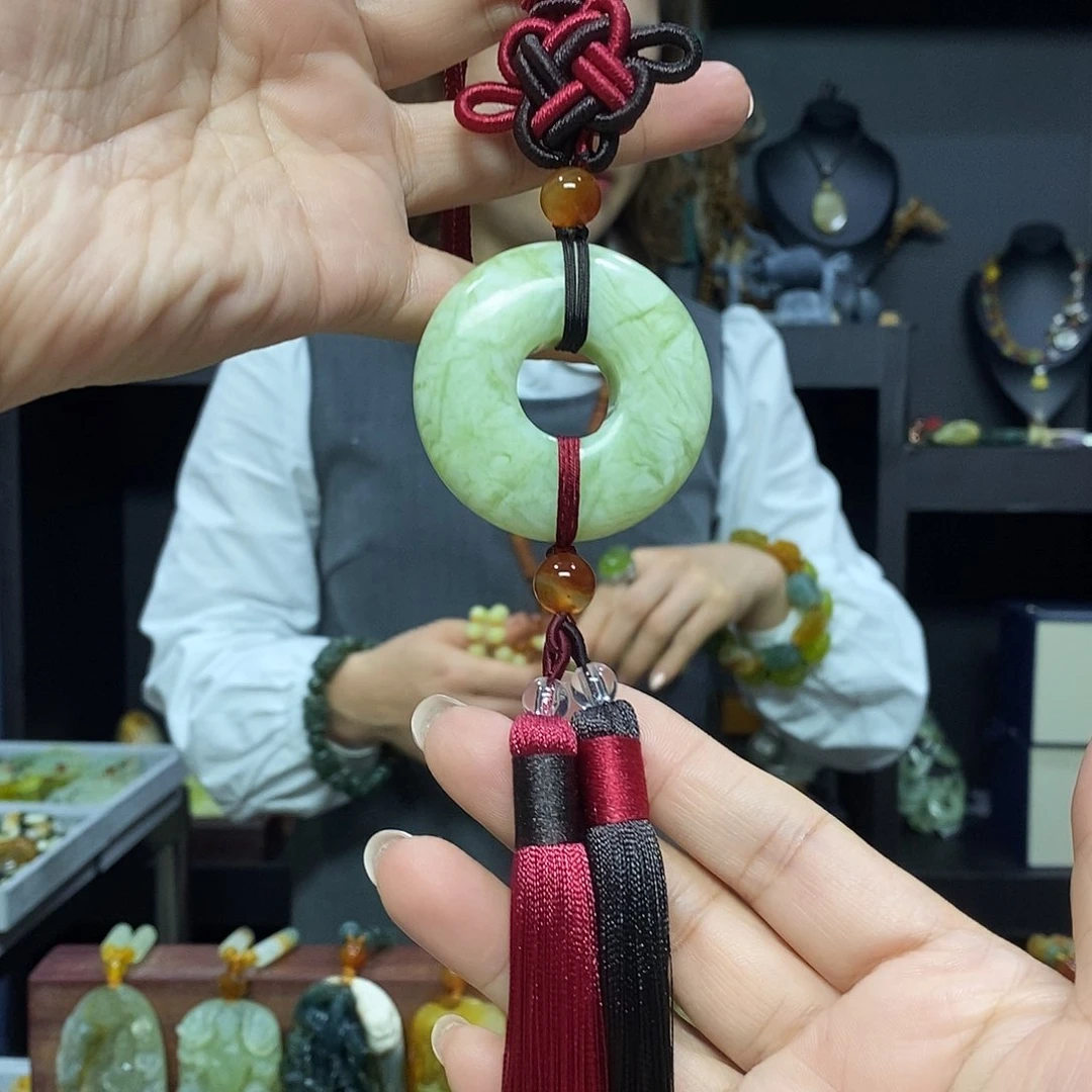 未镶嵌岫玉挂件吊坠项链手把