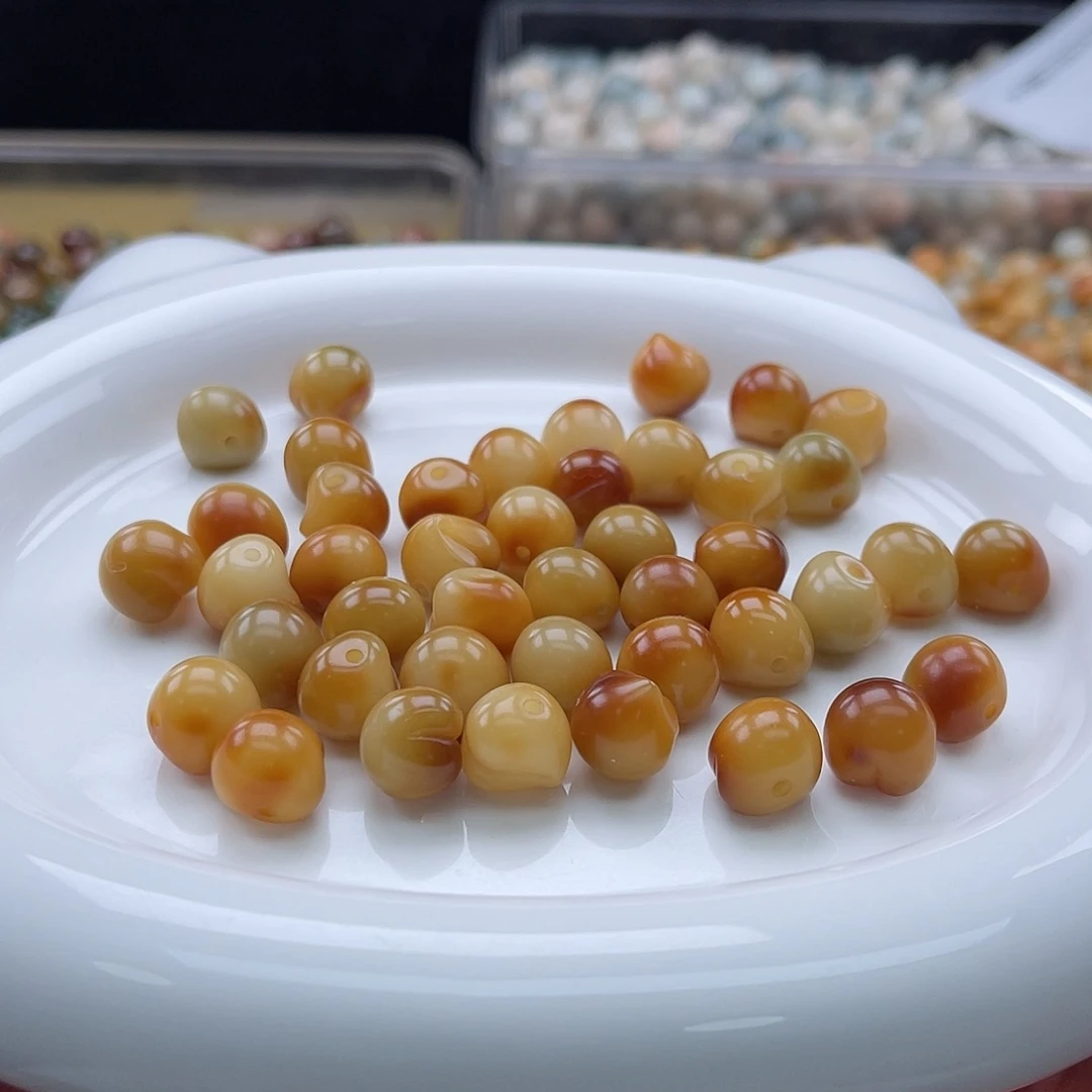 白玉菩提吊坠Q/12mm/22颗