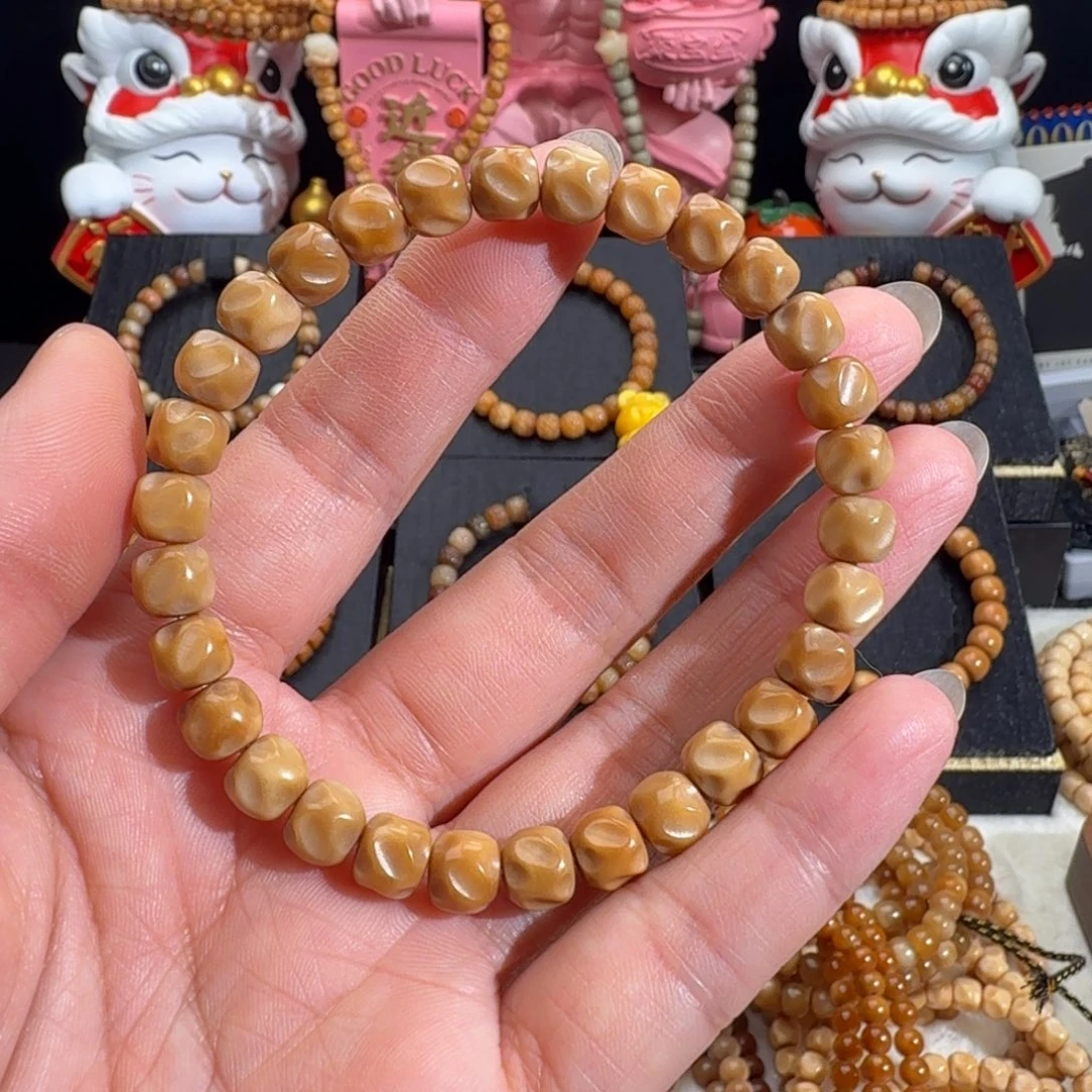 暖***暖龙脊菩提手串鬼脸无相