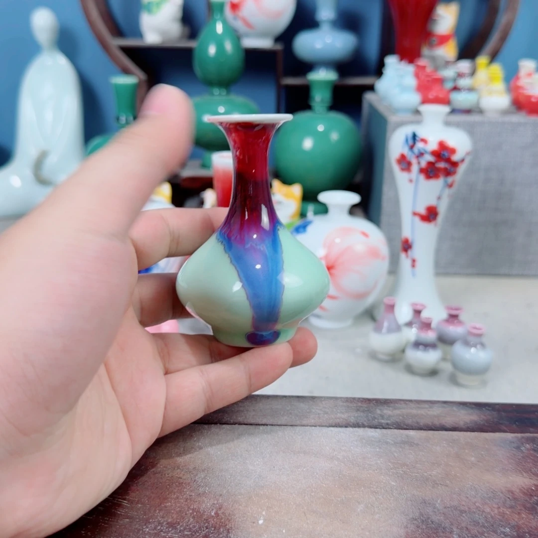 陶瓷手工小花器摆件
