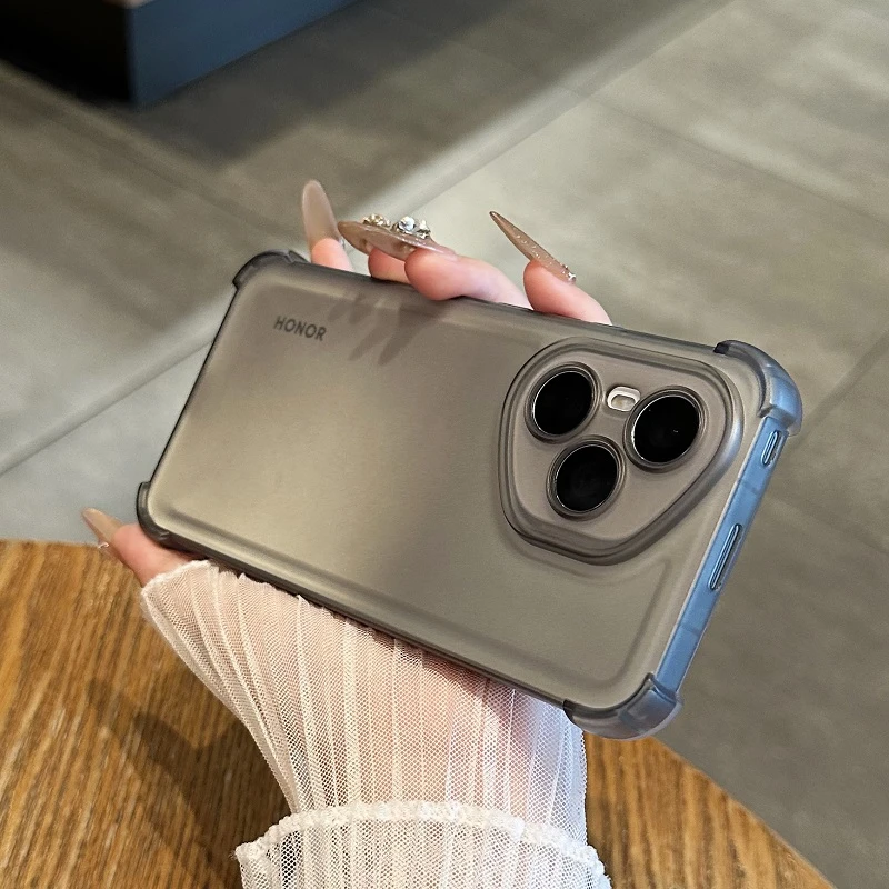 适用于荣耀400pro手机壳肤感磨砂透明400全包镜头300硅胶防摔软套