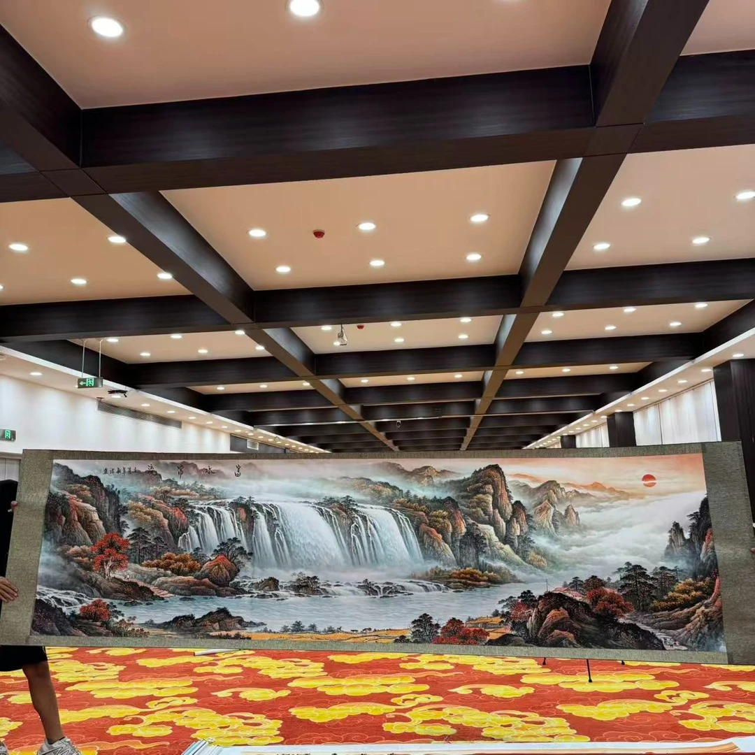 王2  国画装饰挂画卷轴高端锦绫已装裱 （丈2）