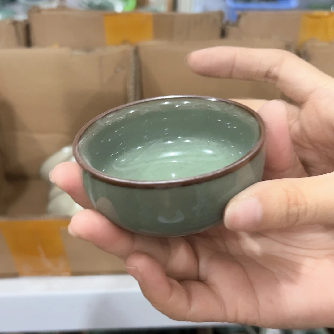 龙泉云间青瓷小米茶器