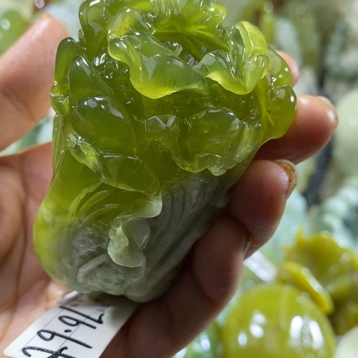 岫玉未镶嵌 岫玉手把